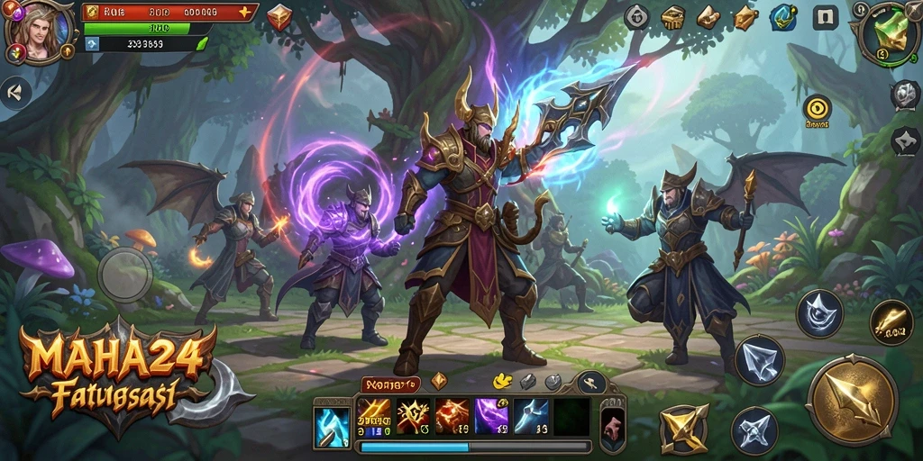 Tampilan antarmuka RPG yang mengesankan dalam MAHA24