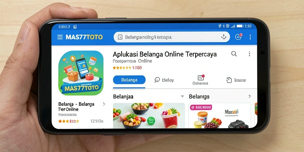 Antarmuka pengguna aplikasi MAS77TOTO yang modern dan menarik.