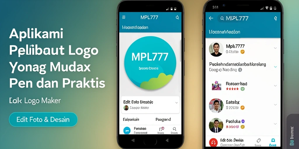 Antarmuka sederhana MPL777 memudahkan pembuatan logo yang menawan.