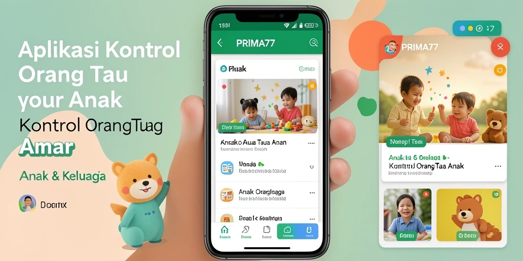 Antarmuka PRIMA77 menampilkan kontrol orang tua yang mudah digunakan.