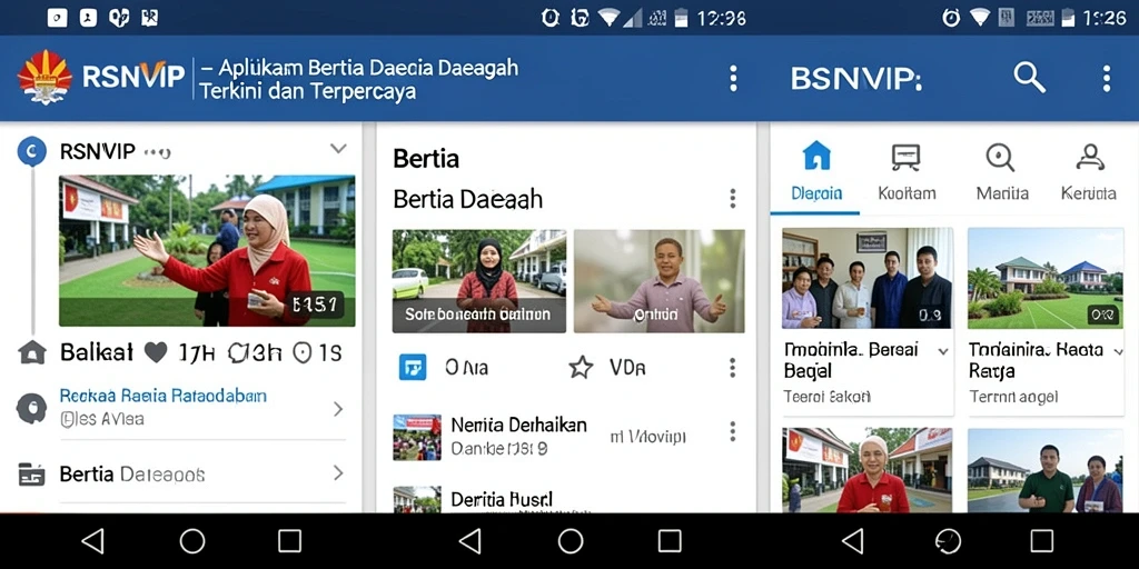 Tampilan antarmuka aplikasi RSNVIP yang menarik dan informatif.