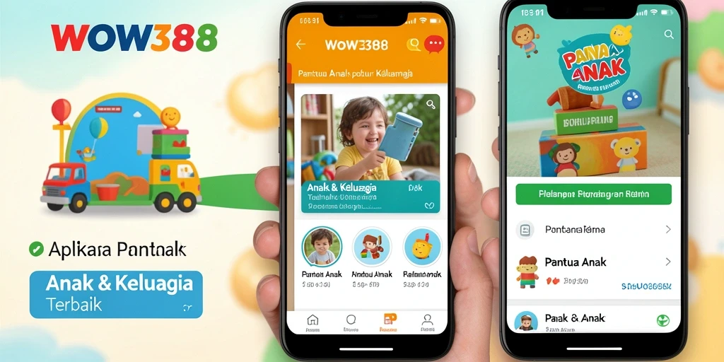 Antarmuka WOW388 yang ramah anak untuk pantau aktivitas.