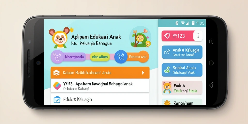 Tampilan antarmuka yang interaktif dan colorful dari YY123.