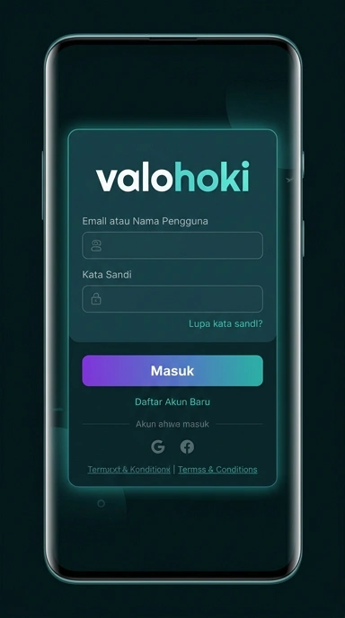 Masuk Akun Valohoki untuk Pengguna Android